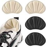 CHEERYMAGIC 2 Pairs Heel Cushion Inserts Sport Shoes Blister Protectors Self-Adhesive Anti-Slip Shoe Pads for Women and Men A2YDXHGT (Skin Color 2)