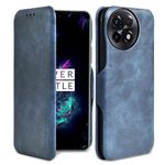 PULOKA for OnePlus 12 - Sleek Flip Case - Premium Vegan Leather Phone Cover with Card Slot - Slim, Durable, Privacy Protection, Shockproof - Kickstand Function - Elegant Flip Wallet Cases - Blue