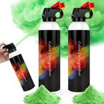 RISEMART Colour Extinguisher for Gender Reveal, Wedding, Paintball, Sports Event, Photoshoots and Special Effects - Creative Colorful Powder (Green, 2 Pack)