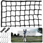 Golf Practice Net,10X15ft Heavy Duty Nylon Golf Hitting Net,Golf Net Outdoor Indoor with Wire Hanging Kit,Golf Nets for Backyard Driving，Golf,Baseball, Hockey, Soccer