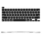 soonjet Replacement US Keyboard Keycaps Key Caps for MacBook Pro 13 inch M2 M1 A2338 A2289 A2251, for MacBook Pro 16 inch A2141 Old Version, Full Keycap with Removal Tool