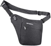 WATERFLY Sling Crossbody Chest Bag: Slim Anti-Theft Cross Body Bag Over Shoulder Backpack Stealth Side Pack Man Woman