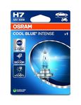 OSRAM COOL BLUE® INTENSE H7, +100% more brightness, up to 5,000K, halogen headlight lamp, LED look, Single Blister (1 lamp)