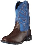 Roper Lightning R Toe Light Up Cowboy Boot (Toddler/Little Kid), Brown, 11 M US Little Kid