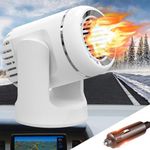 Chuankefanxing Car Heater, 12V 200W Car Heater, Portable Car Heater Defroster, Vehicle Truck Fan Defogger with 2 in 1 Fast Heating and Cooling Function for Car Winter Window Defroster