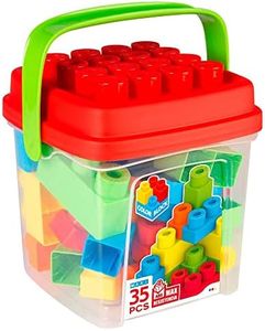 ColorBaby - Bloques construccion niños, Juguetes Bebe 1 año, Ladrillos Maxi, motricidad Fina