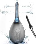 Douche Anti Back-Flow,Douche Connected to Shower Hole,Douche with 7 Spouts,Reusable Douche Vaginal Cleaner kit for Men Women (Black)