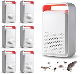 Cozlite Upgraded Ultrasonic Pest Repeller, 6 Pack Rodent Repellet Cover Up to 1,600 sq ft per Device - 3 Modes Mouse Repellent, Mice Repellent Indoor for Spider Bug Roach Ant Mosquito Rat Squirrel