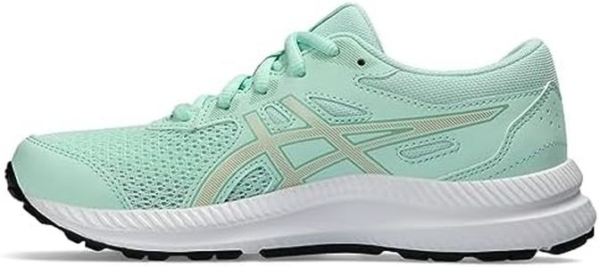 ASICS Kid's CONTEND 8 Grade School Running Shoes, 4, MINT TINT/CHAMPAGNE