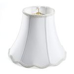 Royal Style Lampshade with 6.5 Inch Harp Included Saangseon Bell White Shade with Meteor Shower Effects for Living Room and Bedroom 5 x 10 x 8.3 Inches