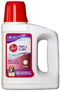 Hoover Paws & Claws Carpet Cleaning Solution, Deep Cleans & Neutralises odours, Deodorises Cat & Dog Messes, Enzyme Action, Sea Mineral, 1 Litre