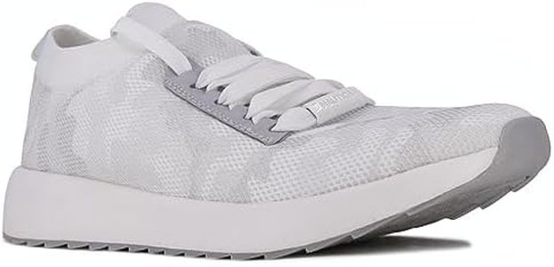 Nautica Women Fashion Sneaker Lace-Up Jogger Running Shoe-Zyla-White Camo Mesh Size-7.5
