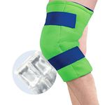 Brownmed Knee Ice Pack Wrap - Ideal for Joint Pain, Swelling, Sprains, Sports Injuries (Standard Size)