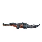 Mattel Jurassic World Wild Roar Gryposuchus Dinosaur Figure with Continuing Roar Sound & Attack Action, Posable Physical Toy & Digital Play, HTK71