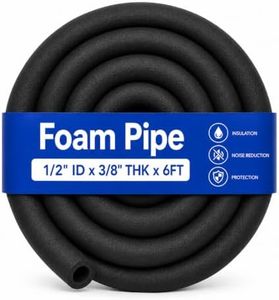 CARGEN 1/2" ID Foam Pipe Insulation Fits 1/2" OD Copper & PEX Water Pipes