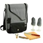 Picnic at Ascot 535-HT Bordeaux-Wine & Cheese Cooler Bag, Houndstooth