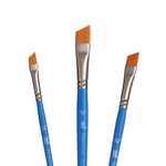 Princeton SelectArtiste Fine Art Multi-Technique Brush Set, 3 x Synthetic Brushes, Mixed Media, Ideal for Professionals & Students