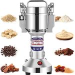 Moongiantgo Electric Grain Grinder 150g Spice Superfine Mill Stainless Steel & 28000RPM Commercial Motor, for Herb/Spice/Nut/Cereal, with Protection of Overload & Open-Cover-Stop (Capacity: 150g)