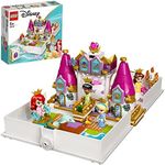 LEGO® Disney Ariel, Belle, Cinderella and Tiana’s Storybook Adventures 43193 Building Kit; A Fun Buildable Toy for Kids