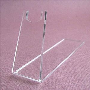 Set of 5PCS Clear Acrylic Pistols Holder Plexiglass Toy Model Gun Display Stand Holder 6 8/9x3 3/4x1 3/4inch