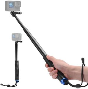 Waterproof Hand Grip for Action Camera, (11.6-37'') Extension Selfie Stick Compatible with GoPro Hero 13/12/11/10/9/8/76/5/Max, DJI Osmo Action, Insta360 Ace/Ace Pro, Akaso and Other Action Cameras
