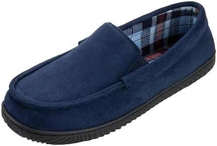 RockDove Men's Alexander Flannel Lined Loafer, Size 11 US Men, Navy