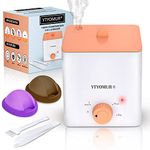 Menstrual Cup Sterilizer Steamer with 2 Reusable Menstrual Disc|Tampon,Pad Alternative, Menstrual Disc Cleaner Wash Kit,One-Click Knob Timer Auto Off,Boiling & Steaming Modes