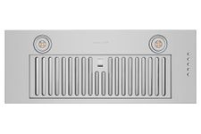 Hauslane 30 inch Built-in/Insert Range Hood, 3 Speed Vent Hood, Ducted/Ductless Convertible, Stainless Steel with Bright LED Light, Baffle Filters and Charcoal Filters Kitchen Range Hood 11.25” Deep