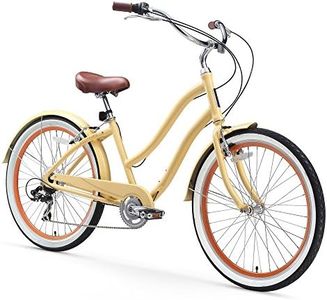 sixthreezero EVRYjourney Women's Beach Cruiser Bike, Step-Through Touring Hybrid Bicycle