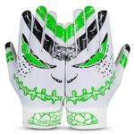 RED WORLD Football Gloves (Green, Youth-Small)