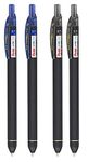 Pentel EnerGel Click Roller Gel Pen - Pack of 4 (2 BLUE + 2 BLACK PENS)