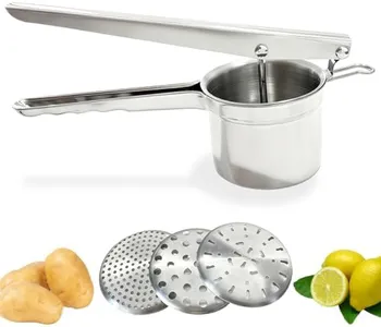 Potato Ricer Masher Stainess Steel: Heavy Duty Ricer for Mashed Potatoes for Home Kitchen - Kitchen Gadgets for Vegetable Garlic Food Press Cup- Housewarming Gift for Women Homeowner