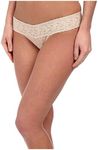 Hanky Panky Women's Signature Lace Low Rise Thong Panty, Chai, One Size