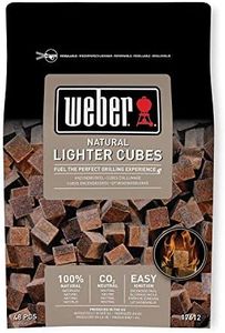 Weber 17612 - Cubetti accendifuoco 48 pastiglie sul marrone