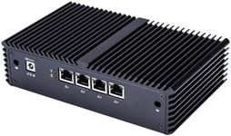 Qotom Barebone Mini PC Core i3-5005U, 4 Gigabit Interface with Serial Port, DIY Home Firewall Router