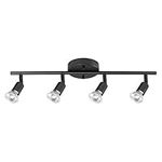 Globe Electric 59354 4-Light Track Lighting, Matte Black, Track Lighting, Track Ceiling Light, Track Lighting Kit, Ceiling Lights, Ceiling Light Fixture, Kitchen Island, Dining Light Fixture