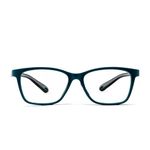 Intellilens | Zero Power Blue Cut Computer Glasses | Anti Glare, Lightweight & Blocks Harmful Rays | UV Protection Specs | For Boys & Girls | Green | Wayfarer | Small