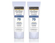 Neutrogena Ultra Sheer Dry-Touch Sunscreen, SPF 70, 88 mL (Pack of 2)