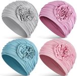 JenPen 4 Pcs Cotton Beanie Turban H