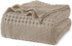 PHF 100% Cotton Waffle Weave Blanke