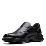 Clarks Collection Men's Gessler Step Loafer, Black Leather, 10.5 Medium US