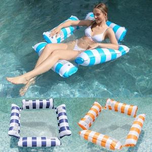 WADY 3 Pack Inflatable Pool Chair Float, Water Hammock Lounge Chair, Multi-Purpose Water Hammock, Eco-Friendly, Safe & Comfortable with Air Pump, Perfect for Vacation & Summer Pool (4 Floats)