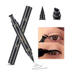 Eyeliner Stamp Wingliner,Black Eyeliner Stamp Pen,Long Lasting Liquid Eye Liners Waterproof Eyeliner for Perfect Wing Cat Eye Stamp Eyeliner, Black Eyeliner Pen Winged Eyeliner Pencil Easy to Use