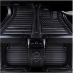 9D Premium Leatherette Car Foot Mat for Jeep Wrangler Rubicon | Imparts Luxurious & Elegant Look | 100% Waterproof and Dust Proof | Custom Fitted Car Floor Tray Mat (Black)