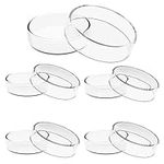 ULTECHNOVO Glass Petri Dishes with Lids, 5Pcs Sterile Petri Dishes High Borosilicate Petri Dishes for Laboratory Science Project, 60mm x 18mm