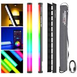 AMBITFUL A2 PRO A2PRO Full-Color RGB Tube Light, CRI 95 TLCI 97 Accurate Color,2500k-8500K Adjustable,RGB CCT HSI Mode, 26 Fx Light Effect,APP Control Support, Brightness Adjustable (A2PRO)