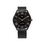 Tommy Hilfiger Men's Quartz Stainless Steel Case and Mesh Bracelet Watch, Color: Black (Model: 1710513), Black, Bracelet