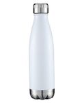 HASLE OUTFITTERS 17oz Stainless Steel Water Bottles, Vacuum Insulated Water Bottles Double Walled Powder Coated Reusable Metal Sports Water Bottles Keep Drinks Hot and Cold, White, 1Pack