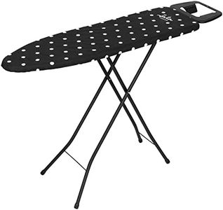 Jata HPLA8100 - Tabla de Planchar Plegable, Medida 110 x 32 cm, Funda 100% Algodón, Reposa Planchas, Fabricación europea, Negro y Blanco