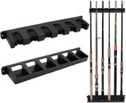 Fishing Rod Holders Vertical Rod Rack, Fishing Pole Holders for Garage, Wall, Ceiling Rod Stand Storage